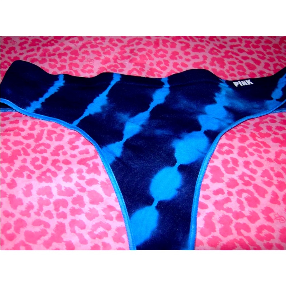 PINK Stretchy Seamless Sexy Thong Tie Dye XS NWT